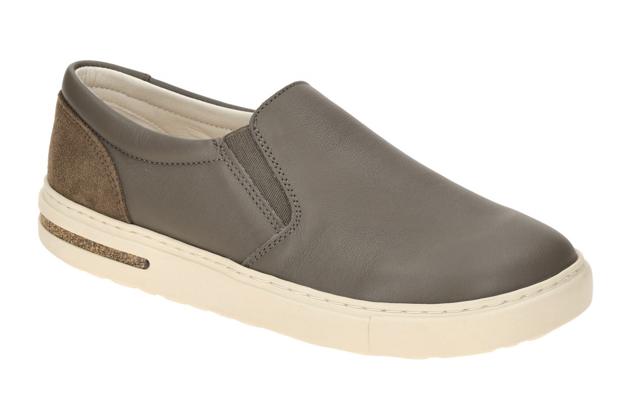 Birkenstock 1028069 OSWEGO Damen Slipper grau concrete gray bequem mit Kork-L... 1 Birkenstock 1028069 OSWEGO Damen Slipper grau concrete gray bequem mit Kork-L...
