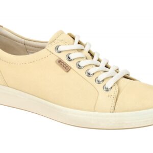 Ecco 43000302710 SOFT 7 LADIES Gelb straw Sportliche Sneaker Echtleder Gummis...