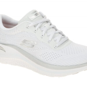 Skechers 150067 WSL Sneaker Wei?/Silber Textil Air Cooled Arch Fit Machine Wa...
