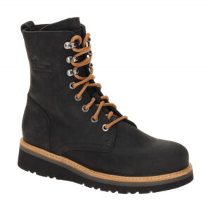 Panama Jack Damen Stiefelette KEILA B1 black wasserdicht Echtleder Plateau 2cm