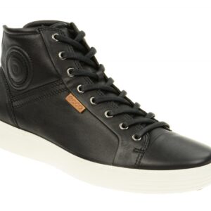Ecco 43002301001 Schwarz Soft 7 Damen Stiefeletten - Leder, Flach, Gummisohle