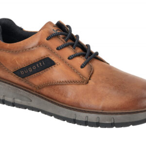 Bugatti Herrenschuhe 321-AOP01-3200 Quebec cognac Echtleder Schn?r Halbschuhe