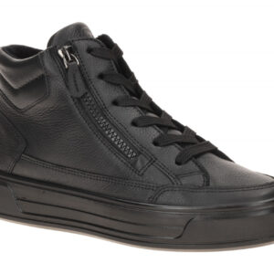 ara 12-23008 01 Canberra 3.0 Damenschuhe Plateau-Sneaker Schwarz - Glattleder...