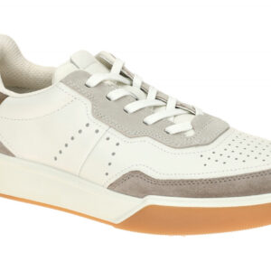 Ecco 539814 STREET COURT Herren Sneaker Wei? Moon Rock/White/Taupe atmungsaktiv