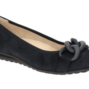 Gabor 82.625.36 Damen Ballerinas dark-blue Echtleder Keilabsatz Easy Walking
