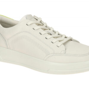 Ecco 22380360282 MOVE - WOMEN LACE UP White/Sunny Lime Echtleder Halbschuhe f...