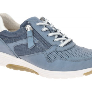 Gabor 86.978.26 ROLLINGSOFT Damenschuhe Blau/Weiss Sneaker extra leicht