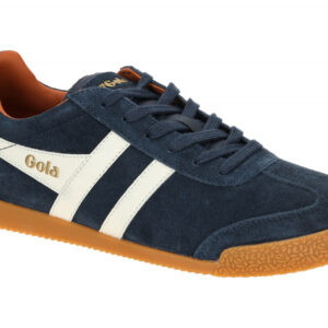Gola CMA192IW Harrier Herren Sneaker navy/offwhite/moody orange Echtleder & T...