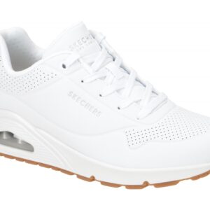 Skechers 73690 WHT UNO - STAND ON AIR Damen sportliche Halbschuhe wei?