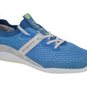 Bugatti 321-A7O61-6900 ZANDER Herren Sneakers Halbschuhe Blau Vegan Textil Me...