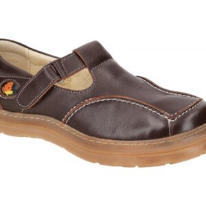 Eject 7573.007 Sony2 Damen Slipper Halbschuhe Braun - bequeme Echtleder Schuhe
