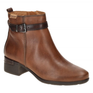 Pikolinos W6W-8622C1 cuero MALAGA Damen Stiefeletten Braun elegante Blockabsatz