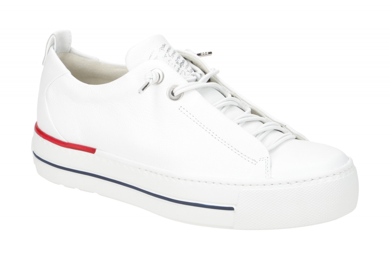 Paul Green Plateau Sneaker 5017-21 wei?/rot/blau Echtleder Super Soft Fu?bett 1 Paul Green Plateau Sneaker 5017-21 wei?/rot/blau Echtleder Super Soft Fu?bett