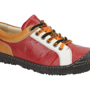 Eject 15736.002 DASS II Damenschuhe rot wei? cognac Sneaker Gummisohle
