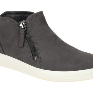 Ecco 430243 Soft 7 Women - Grau Magent Slipper Damenschuhe Nubuck Ledersohle