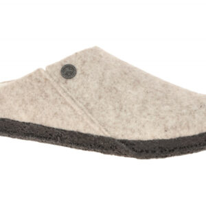 Birkenstock ZERMATT RIVET Pantoletten 1020073 Grau - eggshell Lammfell Warmfu...