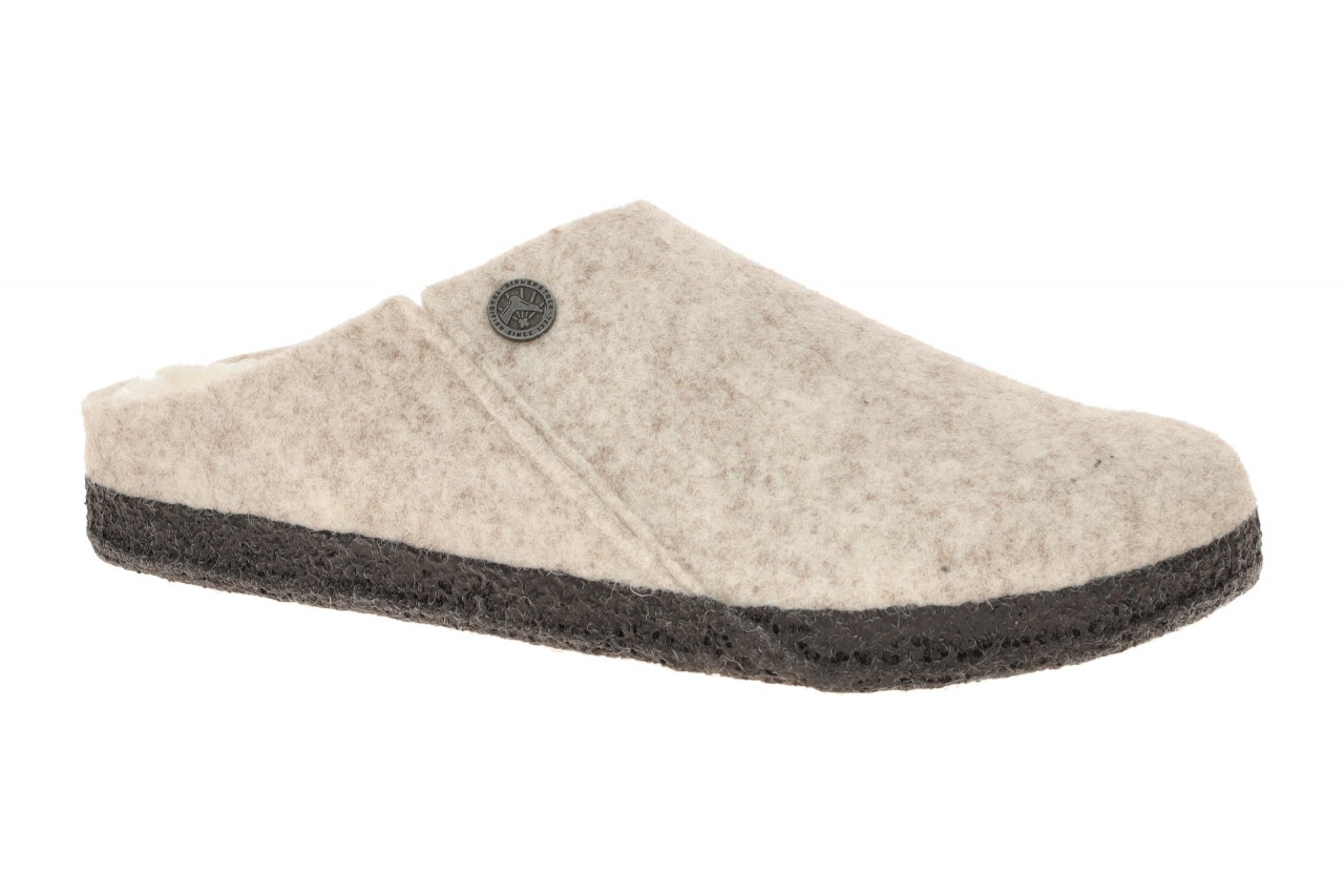 Birkenstock ZERMATT RIVET Pantoletten 1020073 Grau - eggshell Lammfell Warmfu... 1 Birkenstock ZERMATT RIVET Pantoletten 1020073 Grau - eggshell Lammfell Warmfu...