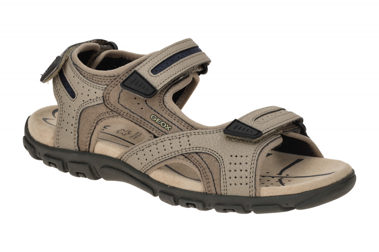 Geox U8224D Herren Sandale Beige Sand Navy - wasserdicht + atmungsaktiv 1 Geox U8224D Herren Sandale Beige Sand Navy - wasserdicht + atmungsaktiv