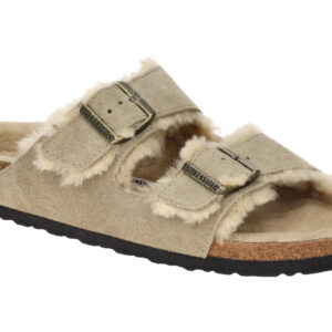 Birkenstock 1028293 BS Arizona_Shearling Braun - taupe Unisex Lammfell Pantol...