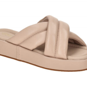Clarks 26181185 4 ALDA GLIDE Damen Pantoletten rose light pink Echtleder Gumm...
