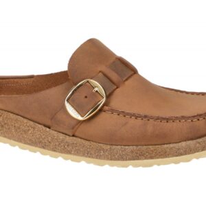 Birkenstock 1024017 Buckley Damenschuhe Pantoletten Clogs braun cognac Echtleder