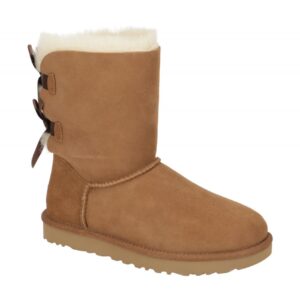 UGG 1016225 CHE BAILEY BOW II Damen Winterstiefel Echtleder Lammfell Braun