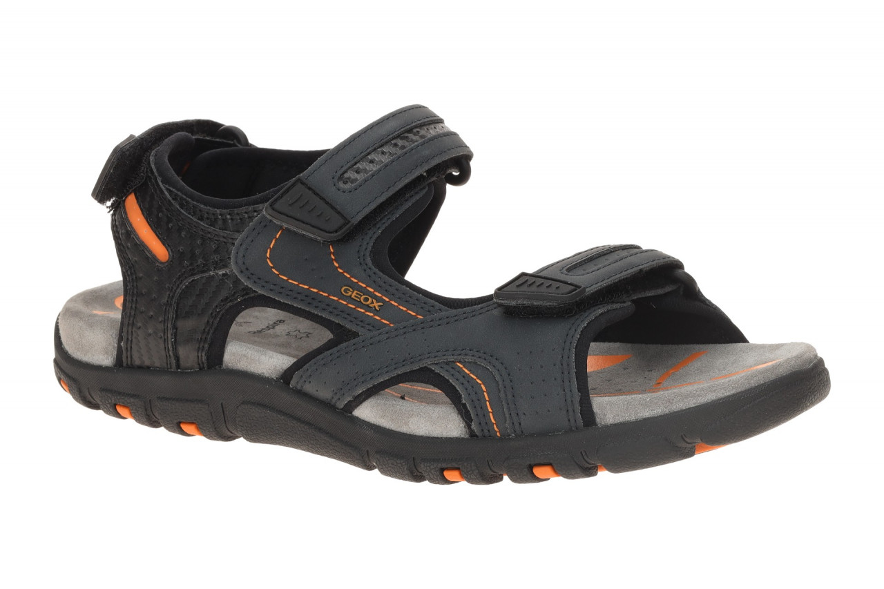 Geox U8224D Herren Sandale dunkelblau/schwarz/orange wasserdicht atmungsaktiv 1 Geox U8224D Herren Sandale dunkelblau/schwarz/orange wasserdicht atmungsaktiv