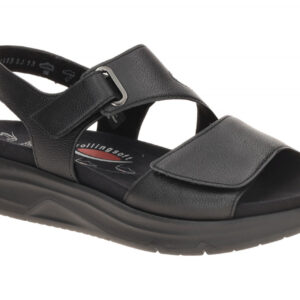 Gabor 86.885 Damen Rollings Soft Sandale Schwarz - schwarz, Klettverschluss, ...