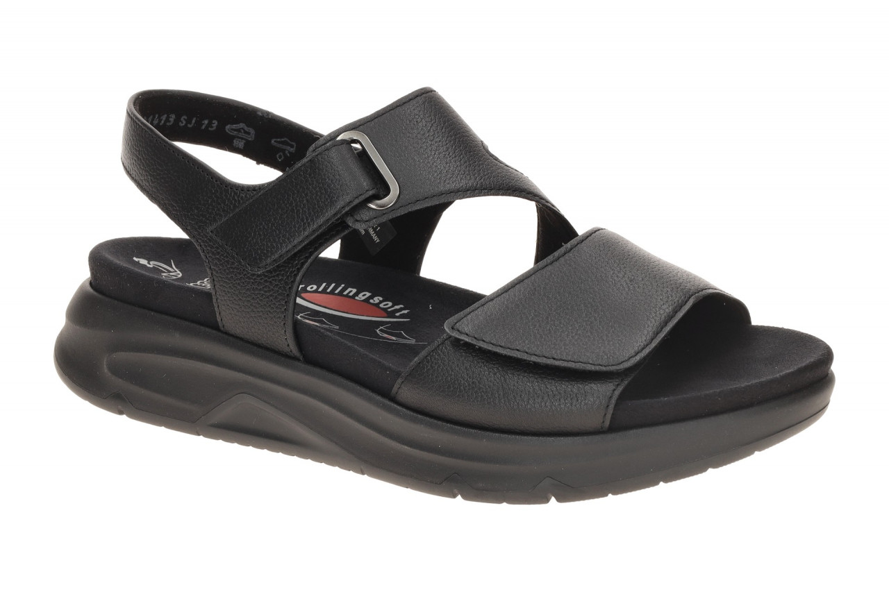 Gabor 86.885 Damen Rollings Soft Sandale Schwarz - schwarz, Klettverschluss, ... 1 Gabor 86.885 Damen Rollings Soft Sandale Schwarz - schwarz, Klettverschluss, ...