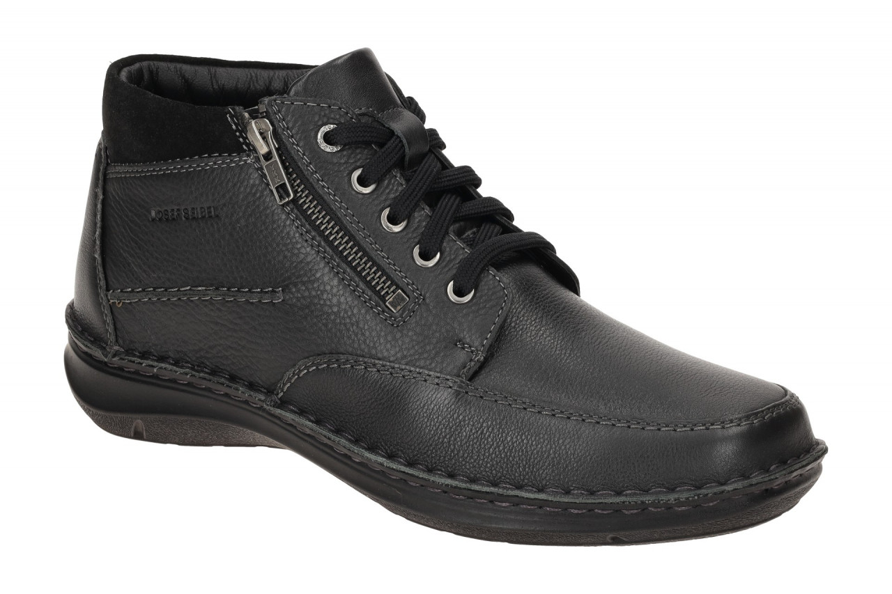 Josef Seibel Herren Winterstiefel 44984 Schwarz Glattleder Warmfutter - Wechs... 1 Josef Seibel Herren Winterstiefel 44984 Schwarz Glattleder Warmfutter - Wechs...