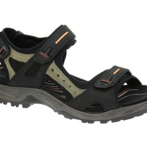 Ecco 069564 Yucatan Sandale Schwarz Herren- Trekking in Oil-Nubuk