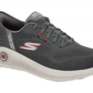Skechers 216314 CCRD Herrensport-Halbschuhe Grau/Rot, Maschinenwaschbar
