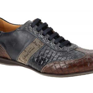 Galizio Torresi 317720 Herren Sneaker blau Nougat Vegas Echtleder Gummisohle