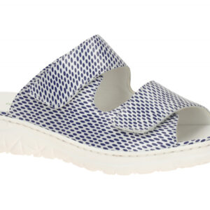 Waldl?ufer 756501 H-JOLINE Pantoletten Blau Marine Luftpolstersohle