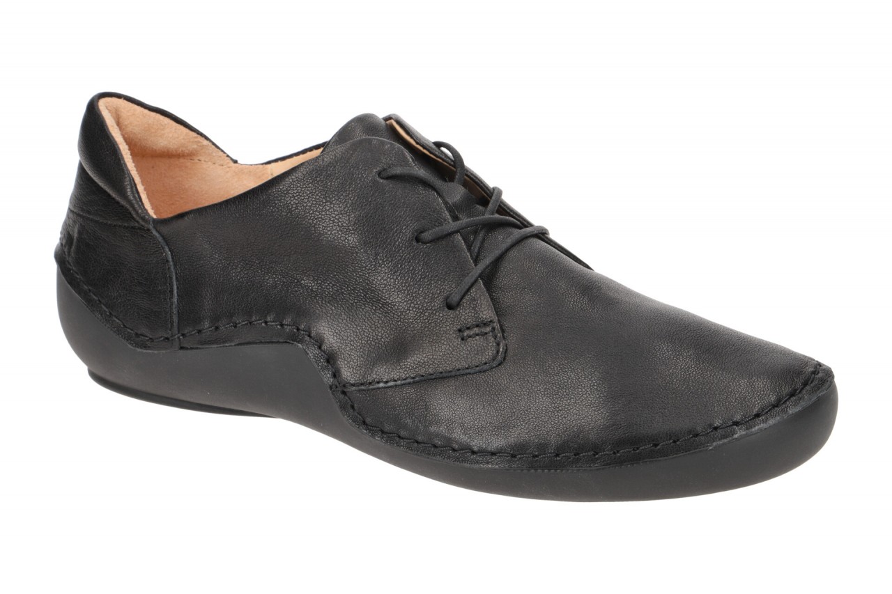 Think 204 Damenschuhe KAPSL schwarz Echtleder sportliche Schn?r-Halbschuhe 1 Think 204 Damenschuhe KAPSL schwarz Echtleder sportliche Schn?r-Halbschuhe