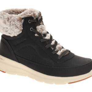 Skechers 144199 BLK Mountain Muse Damen Stiefeletten Schwarz wasserabweisend