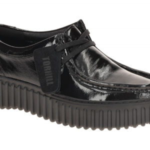 Clarks 26179111 4 TORHILL BEE Damen Schn?r-Halbschuhe Schwarz - bequeme Plate...