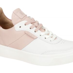 Ecco 29118360218 Street Tray Damen Sneaker Wei?/Rose - Glattleder, Gummisohle...