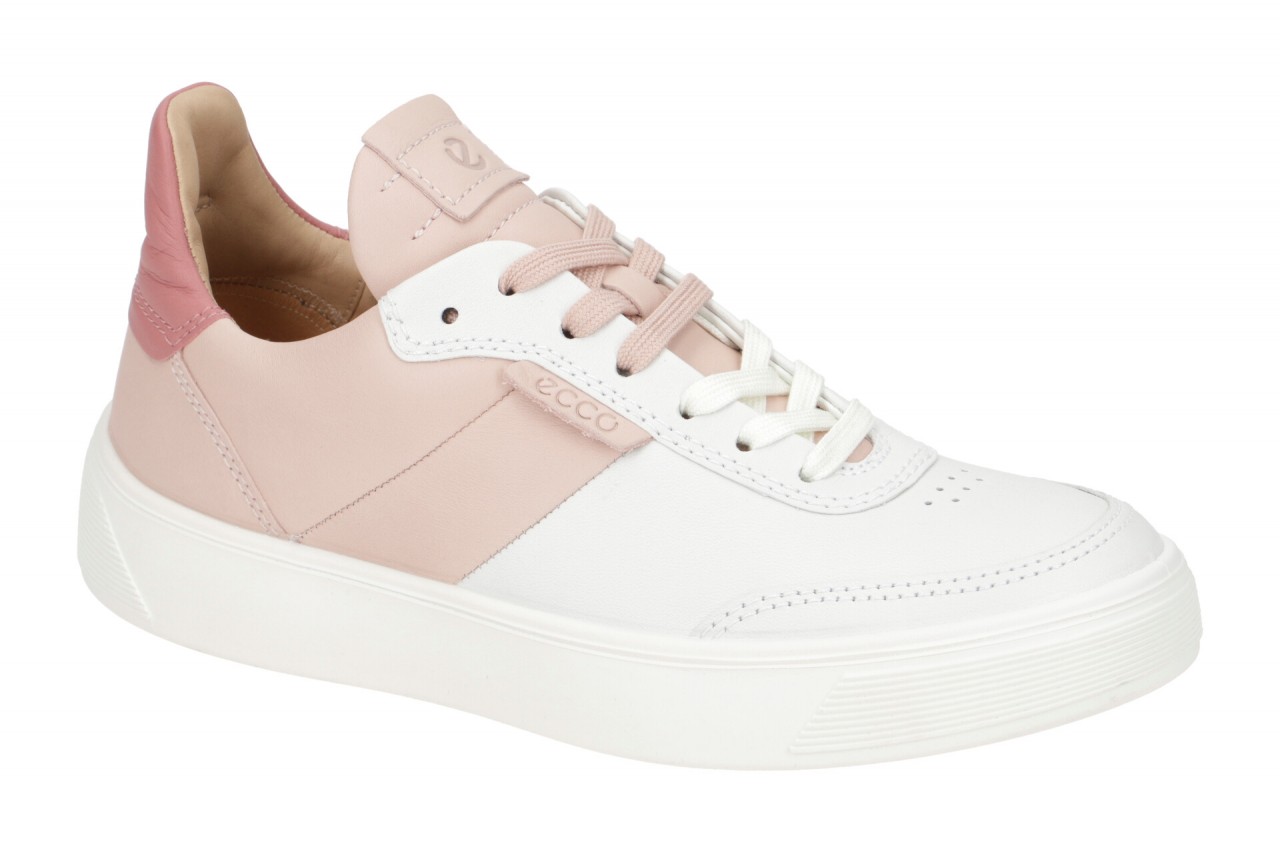 Ecco 29118360218 Street Tray Damen Sneaker Wei?/Rose - Glattleder, Gummisohle... 1 Ecco 29118360218 Street Tray Damen Sneaker Wei?/Rose - Glattleder, Gummisohle...