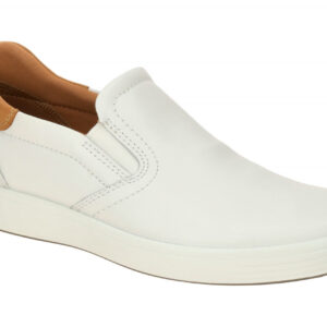 Ecco 470834 Soft 7 Mens Slip On V2 Herrenschuhe wei?/lion, Echtleder, flexibl...