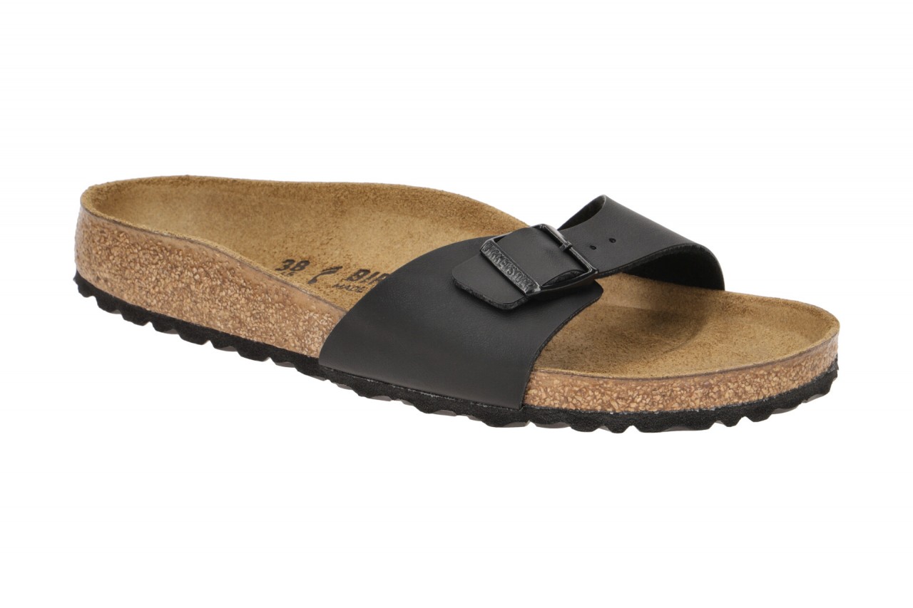 Birkenstock 40793 BS Madrid Damen Pantoletten Schwarz mit anatomischem Fu?bett 1 Birkenstock 40793 BS Madrid Damen Pantoletten Schwarz mit anatomischem Fu?bett
