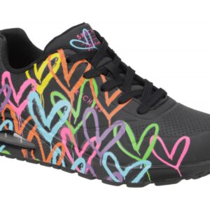 Skechers 177981 BKMT Schwarz Damen Sport-Halbschuhe Air Cooled Memory Foam