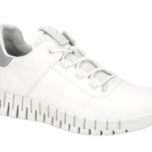 Ecco 52520450874 Gruuv Men's Sneaker White Reflective Heel Bequeme Schn?r Hal...