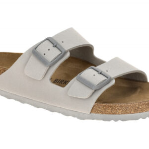 Birkenstock 1027720 Arizona_BS Herren Pantolette Grau Stone Coin bequeme Synt...