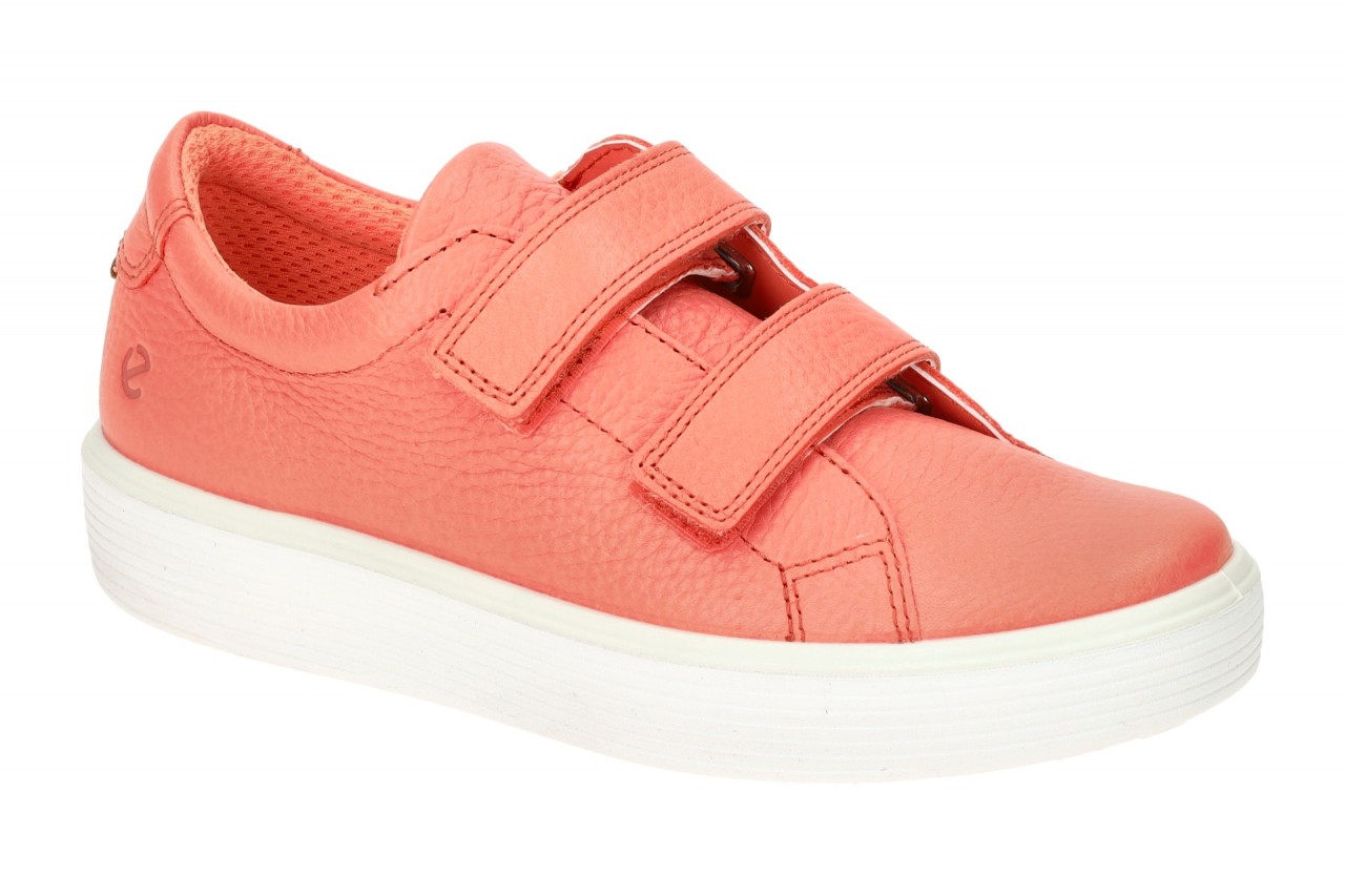 Ecco 71381201259 Klett Sneaker Kinder hellrot coral leicht flexibel 1 Ecco 71381201259 Klett Sneaker Kinder hellrot coral leicht flexibel