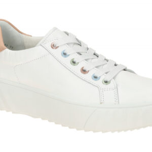 ara 12-46523 Damen Halbschuhe Wei?/Apricot Glattleder - Plateau Sneaker beque...