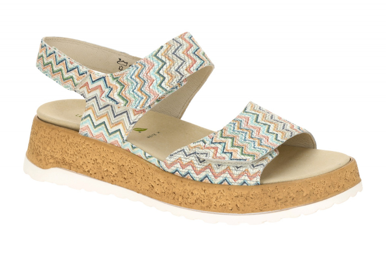 Waldl?ufer 990001 H-LIBBY Damen Sandale Mehrfarbig Multi zig-zag Muster 1 Waldl?ufer 990001 H-LIBBY Damen Sandale Mehrfarbig Multi zig-zag Muster
