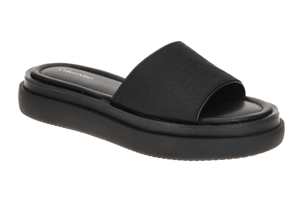 Calvin Klein HW02461 BEH FLATFORM SLIDE Damen Pantoletten ck black Textil/Ech... 1 Calvin Klein HW02461 BEH FLATFORM SLIDE Damen Pantoletten ck black Textil/Ech...