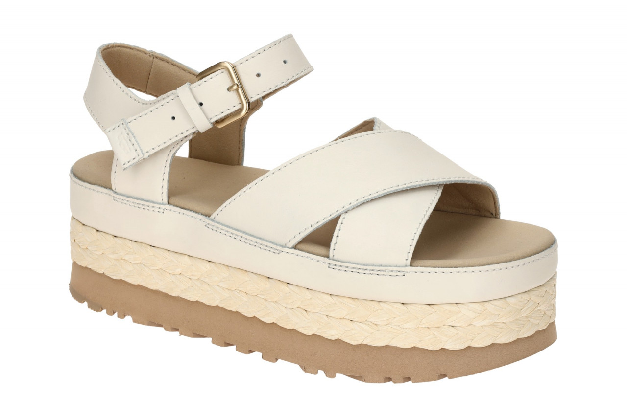 UGG 1169650 JSM AUBREY ANKLE STRAP Sandalette wei? jasmin, Glattleder, Platea... 1 UGG 1169650 JSM AUBREY ANKLE STRAP Sandalette wei? jasmin, Glattleder, Platea...