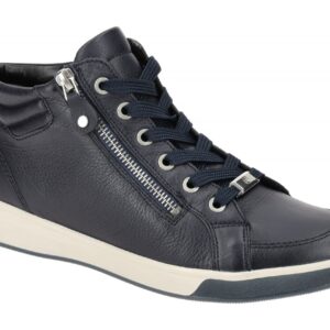 ara Damen-Sneaker ROM-ST 12-44499 66 blau bequem mit High Soft Fu?bett